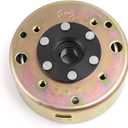 Mokuo GY6 150CC Magnet Flywheel Rotor 8 Coil Compatible with Chinese GY6 150cc 4-Stroken 152QMI 157QMJ Engine Scooter Mopeds ATV Go Kart