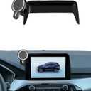PZK Car Phone Holder for Ford Escape 2020 2021 2022 2023 2024 2025 Accessories 8-Inch Screen Fixed Clip Magnetic 15W Fast Wireless Charger Car Phone Mount Strong Magnets with Sunglasses Storage Box