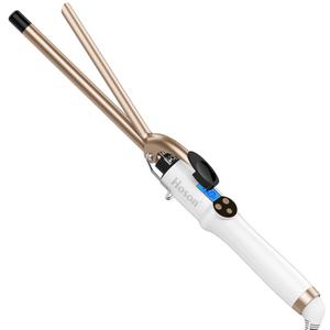 Hoson 1/2 Inch Curling Iron Professional, Ceramic Tourmaline Curl Wand Barrel, Hair Curler Iron for Long & Short Hair,Glove Include, Gold (0.5 Inch (Pack of 1))