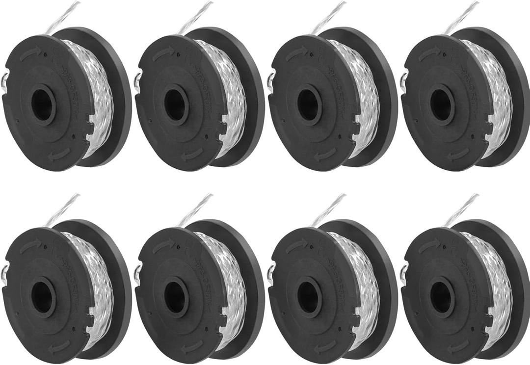 SnapFresh 8 Packs Weed Eater String, 13 Ft 0.065" Trimmer Line Replacement Spools, Automative Feed String Trimmer Line, Only for Snapfresh String Trimmer BBT-ZE2OST