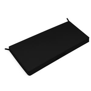Pcinfuns Outdoor Bench Cushions,48 x 18 x 3 Inch Patio Furniture Water-Resistant Chair Cushion,Loveseat Garden Sofa Settee Couch Swing Pads with Handle and Adjustable Straps, Black
