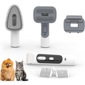 Verefa Pet Grooming Accessories Kit, Work with L20M Plus, Pet Hair Collected and Vacuumed, 5 Pet Grooming Tools for Dogs