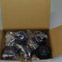 Office Chair Caster Wheels (Set of 5),Heavy-Duty Chair Wheels Support 2200lbs,Mute Rubber Chair Casters for Hardwood Floors and Carpet,2 Inch Universal Fit (Black)