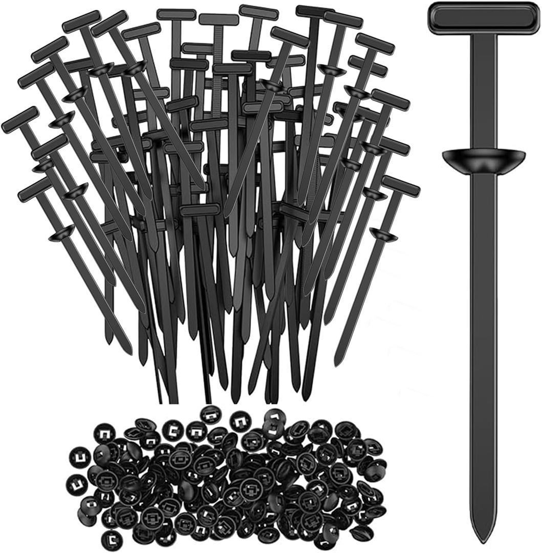 100 Pcs Nylon Universal Cable Tie Buckle - New Organisateur Serre Cable,Rivet Plastique Plastic Cable Ties Tool Fasteners Suitable for Car Daily Repair Home & Garage