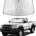 EcoNour Windshield Sunshade Compatible for Toyota Tacoma 2005-2013 2014 2015 SR, SR5, TRD (Sport, Off-Road, Limited, TRD Pro) Sun Visor for Front Window Sun Shade Cover, UV Protector, Car Accessories