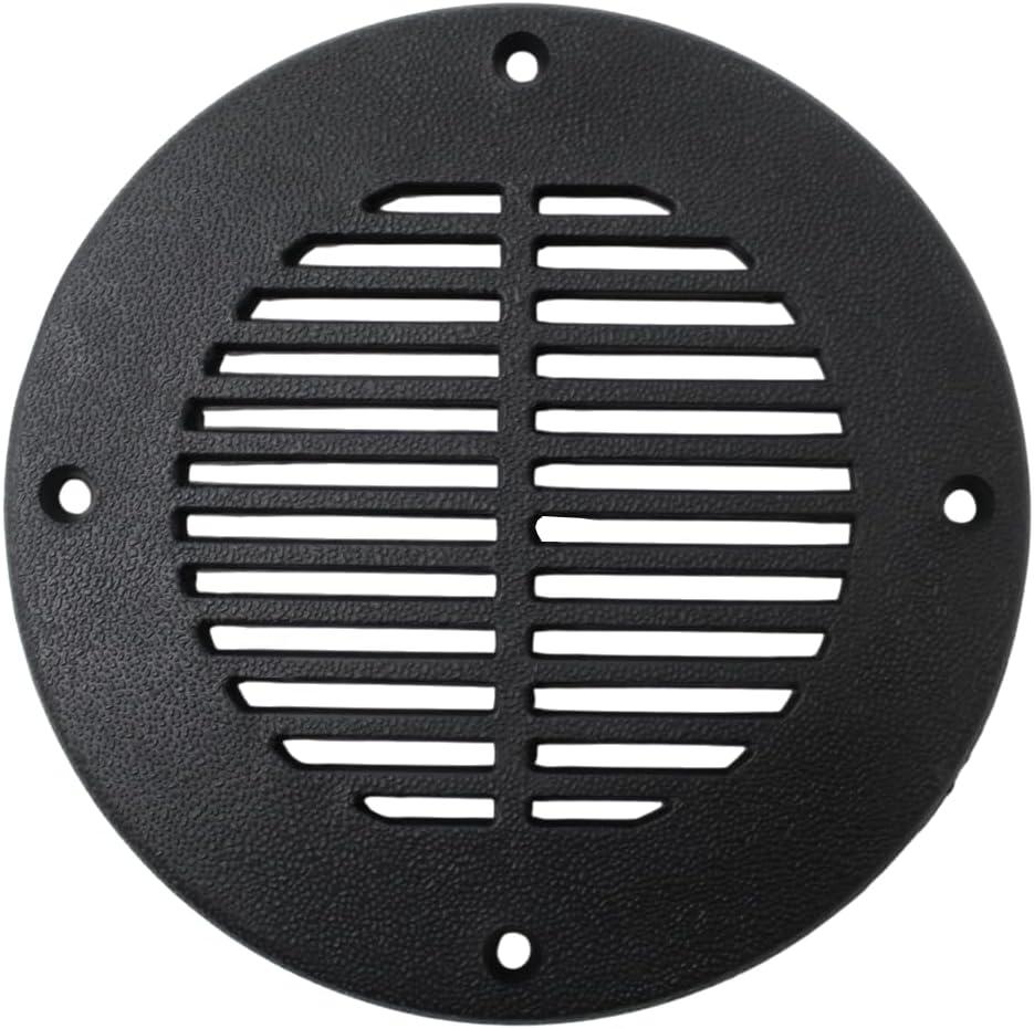JSP Manufacturing Floor Drain and Vent Cover - Black, 4"
