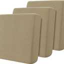 Hokway 3 Piece Individual Couch Cushion Slipcovers Stretch Reversible Cushion Protector Slipcovers Sofa Cushion Protector Covers(Sand,Small-3PC)