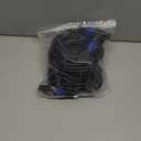 2Pack 25 ft Male Speakon to Speakon Cables, Professional 12 Guage AWG Audio Cord DJ Speaker Cable Wire with Twist Lock - 2 Conductor.