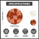 XCHI Spooky Orange and Black Spider Web Halloween Round Placemats Set of 4 Table Mats for Party Home Kitchen Dining Table Decorations 14x14 Inch