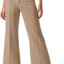 NIMIN Womens Dress Pants High Waisted Business Casual Flare Pants Work Trousers 2025 Fashion Outfits with Pockets (XXL)