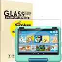 2-Pack, Screen Protector for Fire HD 8/ Fire HD 8 Kids/ 8 Kids Pro 2024/2022/ 2020 release Easy Installation Tempered Glass Film