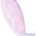 2 x Cute Bunny Ears Headband for Women, Soft Plush Rabbit Ears, Christmas & Holiday Costume Accessory (1 Count (Pack of 1), Pink)