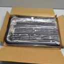 STO STO 5-Tier Shoe Rack with Sturdy Mesh Shelves, Heavy Duty Metal Shoe Organizer for Entryway, Closet, Garage, Front Door, Holds 15 Pairs, Free Standing Shoe Storage Shelf, Adjustable Feet, Black