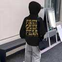 Boys Christian Faith Over Fear Hoodie Kids Religious Jesus Hoodies Inspirational Bible Verse Sweatshirt Teens Pullover (XXL)