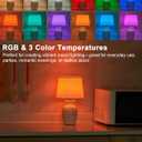 UMEXUS 13" Small Rechargeable Cordless Table Lamp, Remote Control Timer Dimmer, Battery Powered Color Changing Light, Nightstand Lamp for Bedroom Kitchen Living Room (Upgraded Ceramic Base)