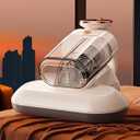 Mattress Vacuum Cleaner, [17KPA，500W] Bed Vacuum Cleaner with 273nm UV-C Light & High Heating Tech , 80000 Rpm/ Min Brushroll Rotation & Ultrasonic for Mattress Bed Home Dust Pet Hair [ 19.8ft Corded ]