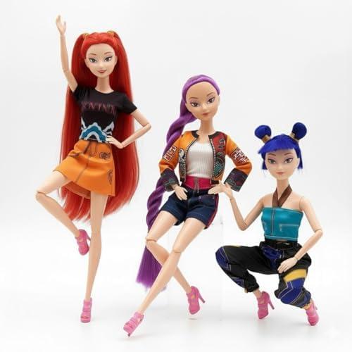 JILLICK 3Pack Kpop Demon Hunters Toys, Kpop Demon Hunters Dolls, 11.5-Inch Action Figures Toy Models for Kids, Fans