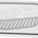 Foldable Cat Litter Box | Semi Enclosed Design for Splash Proof & Easy Maintenance | Space Saving Kitten Toilet for Indoor Cats/Small Pets | Includes Detachable Pedal & Scoop (Grey)