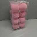 Wironlst Velvet Ornaments for Christmas Tree, 3 Style Flocked Matte Velvet Christmas Ball Ornaments, Shatterproof Decor for Xmas Tree Wedding Holiday Party Home (3.15" 16pcs Pink)