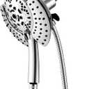 Shower Head with Handheld High Pressure: INAVAMZ Hand Held Shower Head & Rain Shower Head 2-IN-1 Shower Head with 59" Rotatable Stainless Steel Hose, Shower Trim Systems (15391-1.8 GPM California, Silver)