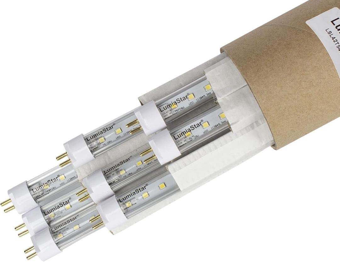 4,8,20 Pack 4Ft 42W LED T5 Grow Tube with Sun White 5500K and 7500 Lumen Each Replace F54T5HO Bulb Directly to get Over 50% Energy Saving and VHO Performance. (8 Pack)