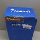 Tiawudi 2 Pack Large Bread Box for Kitchen Countertop, Airtight Bread Storage Container for Homemade Bread and Bakery Loaf, Plastic Bread Keeper, 11.6 Qt / 11L Each