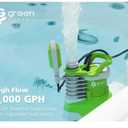 Green Expert 1.5HP Submersible Sump Pump High Flow 5000GPH 25ft Power Cord Manual Automatic On/Off for Water Removal from Basement Sump Pit Pools Hot Tub Spas Garden Pond