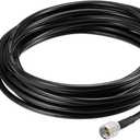 Eightwood NMO Antenna Mount to Mini-UHF Male Extension Cable RG58 16.4 feet for Two-Way CB Mobile Radio, Radio Antenna, Radio Scanner