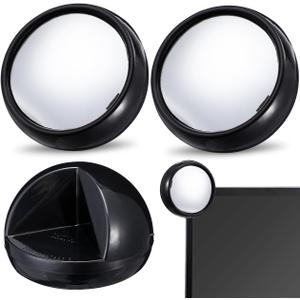 Cabilock Computer Rear View Mirror 3-Inch Magnifying Acrylic Desk Mirror for Office Cubicle Safety and Enhanced Blind Spot Visibility