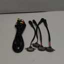 Wevdn 4 PCS Car Front Grille Lights, Waterproof Amber Lens LED Grille Light with Wiring Harness, Exterior Running Lights Compatible with F150 F250 F350, Car Accessories (Black & Yellow)