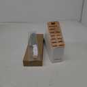 Farberware 14-Piece Knife Block Set, White and Gold  Razor-Sharp, High-Carbon Stainless Steel, Triple-Riveted, Ergonomic Handles, Stylish Wood Block