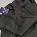 Chaps Men's Regular Fit Long Sleeve Midweight Quarter Zip Fleece Pullover Sweater (S-XXL) (American Black)