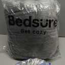 Bedsure GentleSoft Sherpa Fleece Throw Blanket for Couch, Non-Heated, Thick & Warm Christmas Cozy Blanket for Winter, Soft Fuzzy Plush Throw Gifts for Women and Men, Grey, 50x60 Inches