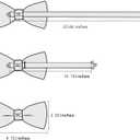 YOHOWA Mens Bow Tie Set Paisley Pre-tied Bowties Adjustable with Handkerchief Cufflinks Gold Ring Set Wedding Prom Party