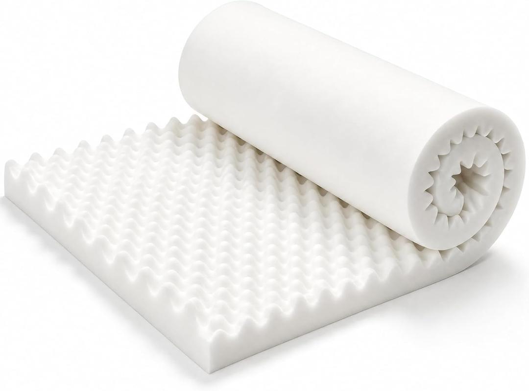 White Egg Crate Foam 2ft by 2.5ft