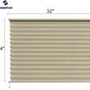 RV Blinds,RV Pleated Shades,RV Window Shades,Camper Blinds,RV Window Blinds for RV Camper Travel Trailers Motorhome's Window 32" W x 24" L Cappuccino