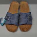Skechers Relaxed Vegan Sandal Denim Black Size 8