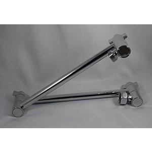Double Locking Brass Shower Extension Arm - Chrome