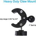 PellKing Motorcycle Bike Handlebar Clamp Mount and 61" Invisible Selfie Stick for Insta360 X5 X4 X3 X2 X ONE RS R GO 3 DJI OSMO 360 GoPro MAX 2 Camera
