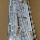 Ulif U11 Over Washer and Dryer Shelves, 3 Tiers Laundry Room Storage and Organizer Standing Shelf, Metal Freestanding Clothes Drying Rack, 33.9" W x 19.7" D x 77.6" H, White