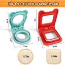 Vodolo Sandwich Maker,2PCS Sandwich Cutters for Kids Lunch,Crustless Breakfast Sandwich Cutter and Sealer Set Great for Children Boys Girls Lunchbox and Bento Box,Circle Square