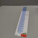 Dritz See-Thru Sewing Ruler 2" x 18" Clear Flexible Ruler with 1/8" Grid, 1/16" Edge Marks & Centering Holes for Quilting, Crafts & Pattern Work