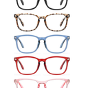 CCVOO 6 Pack Blue Light Blocking Reading Glasses, Anti Headache/Glare/Eye Strain Readers Computer Eyeglasses Women/Men (+2.75)