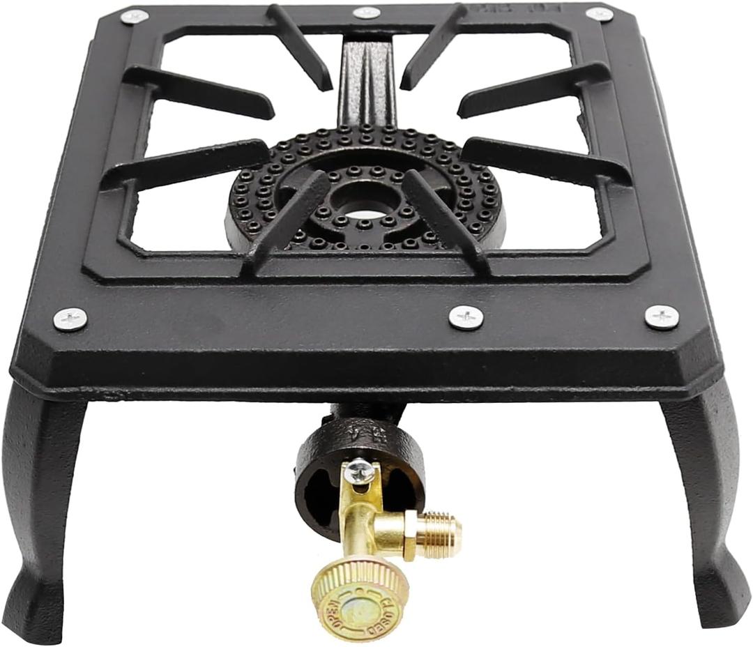 EATAKWARD Portable Gas Stove, Iron Propane Camping Stoves LPG Gas Cooker, Outdoor Stove for BBQ,15000 BTU Camping Stove