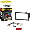 Scosche ICHA6BN Double DIN Radio Install Dash Kit Compatible with Select 2001-05 Honda Civic - Factory Radio Brackets Required - Complete Basic Car Stereo Installation Kit - Does Not Retain SWC