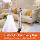 8 Gallon Code H Heavy Duty Trash Bags 1.2 Mil Heavy Duty | Reliable1st Compatible with simpleman Code H | White Drawstring (50 Count) 8 Gallon | 30-40 Liter