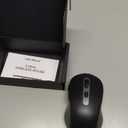 Wireless Mouse for Laptop, PC, Chromebook, Mac, MacBook, Silent Wireless Mouse with USB Nano Receiver, Side Button, 2400 DPI, Anti Slip Roller, 6 Button Ergonomics Cordless Computer Mice - Black Gray (AT258-Grey & Black)