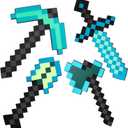 4 Pack Kids Game Role-Play Toy Weapon Set-Sword Axe Pickaxe and Shovel,Perfect Toy Weapons Gift for Halloween Christmas and Parties