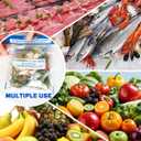Gezan Zipper seafood boil bags Microwave Steamer Bag Food Storage Ziploc Freezer Bags Cooking Bag for Vegetables,Potatoes and Meat(20)