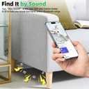 4 Packs Air Tracker Tags Compatible with Find My (iOS Only), Bluetooth Tracker, Smart Keys Finder and Item Locator with Waterproof Case for Wallet Luggage (2B+2W)